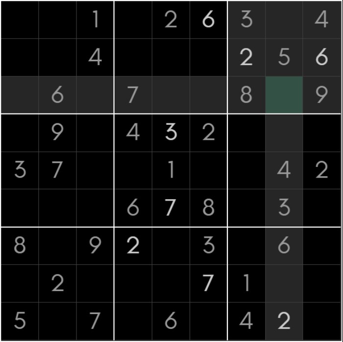 Cách chơi Sudoku là phải xác định số bắt buộc phải điền